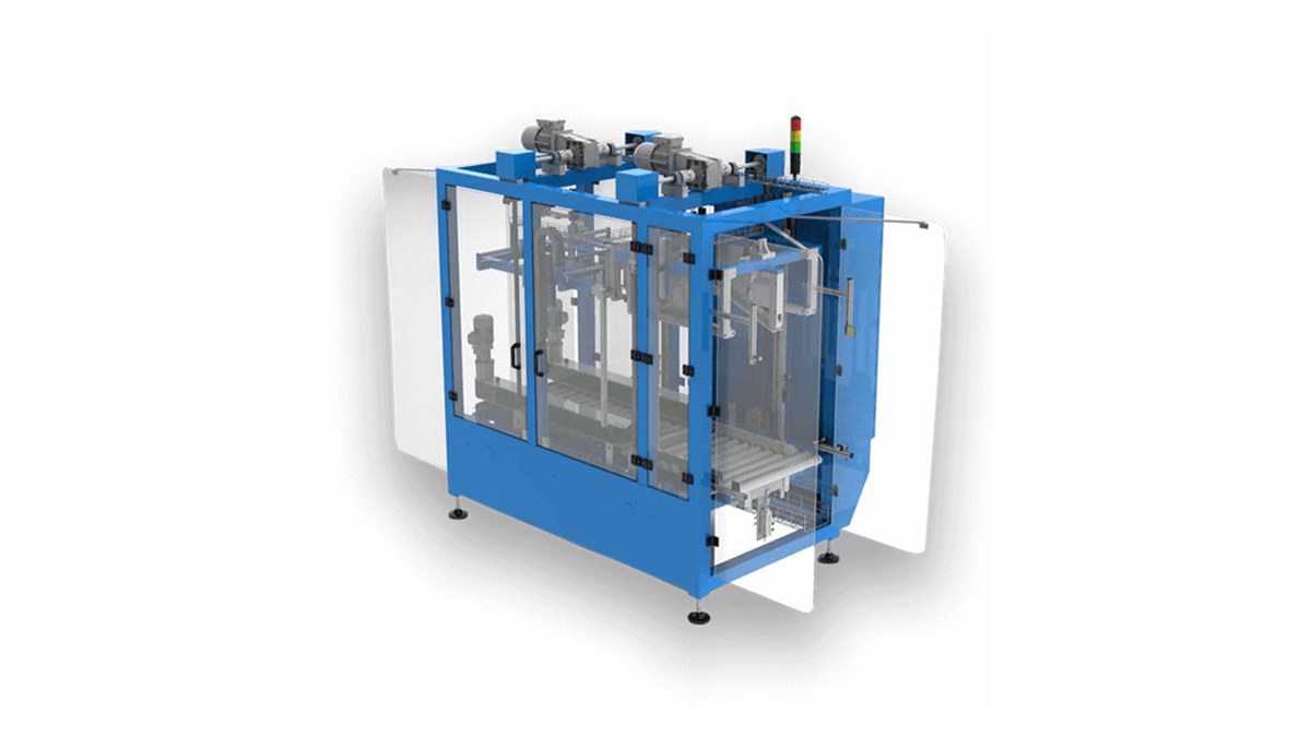 Carton sealing machine applying top and bottom tape